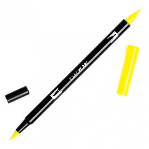 Brush pen aguarelável TOMBOW 2 pontas ABT-055 amarelo canário