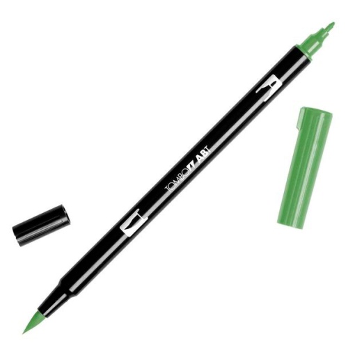 Brush pen aguarelável TOMBOW 2 pontas ABT-158 verde azeitona escuro