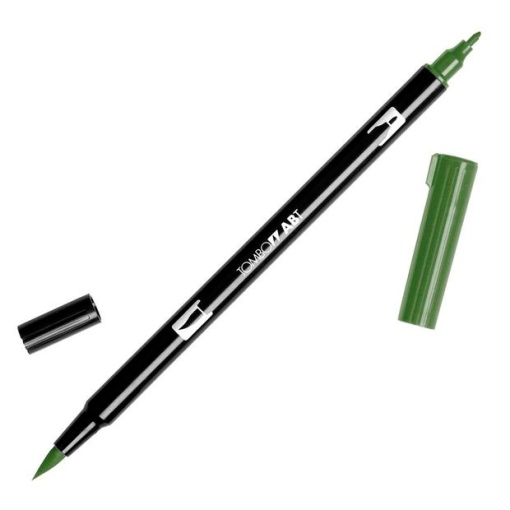 Brush pen aguarelável TOMBOW 2 pontas ABT-177 jade escuro
