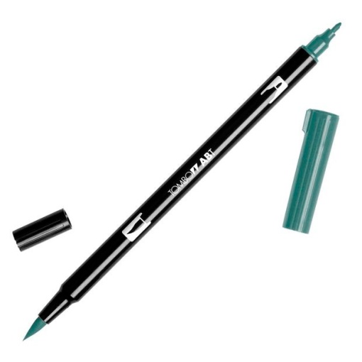 Brush pen aguarelável TOMBOW 2 pontas ABT-228 verde acinzentado