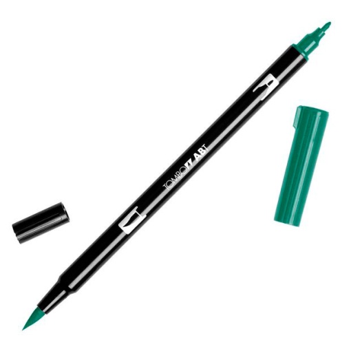 Brush pen aguarelável TOMBOW 2 pontas ABT-346 verde mar