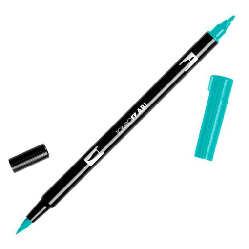 Brush pen aguarelável TOMBOW 2 pontas ABT-373 azul mar