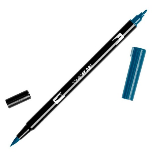 Brush pen aguarelável TOMBOW 2 pontas ABT-452 azul processo