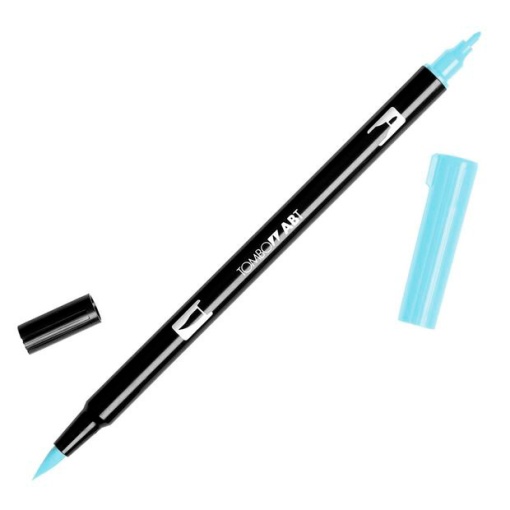 Brush pen aguarelável TOMBOW 2 pontas ABT-491 azul glaciar