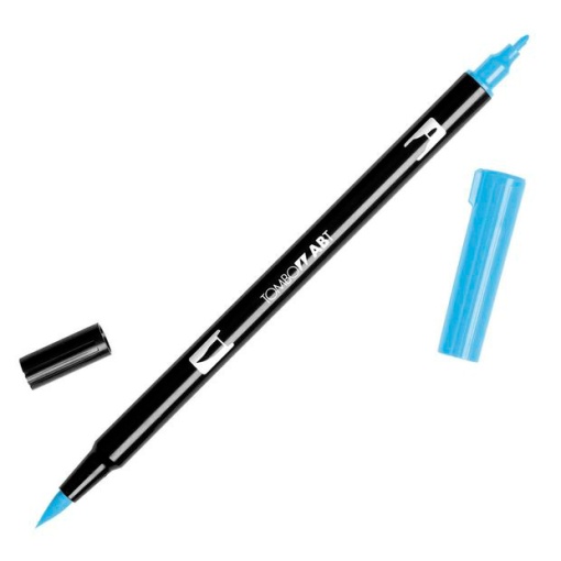 Brush pen aguarelável TOMBOW 2 pontas ABT-533 azul brilhante