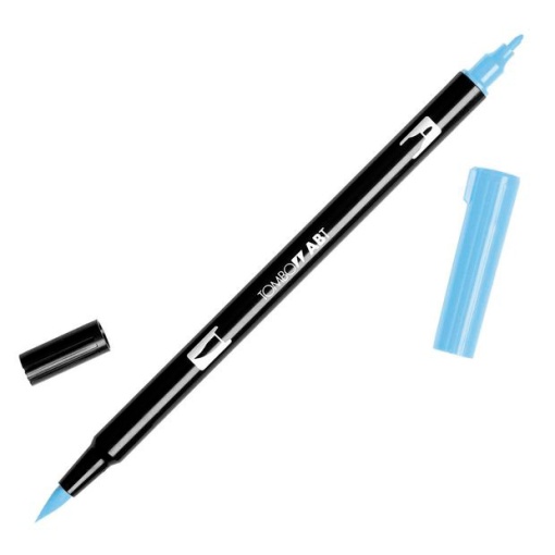 Brush Pen Aguarelável TOMBOW com 2 Pontas ABT-553 Roxo Névoa