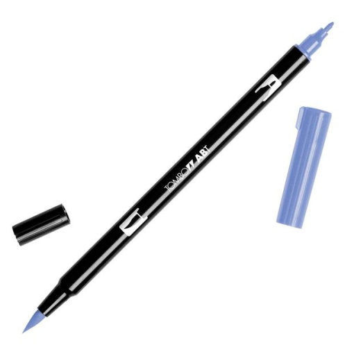 Brush Pen Aguarelável TOMBOW com 2 Pontas ABT-603 Violeta Mirta