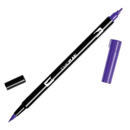 Brush Pen Aguarelável TOMBOW com 2 Pontas ABT-606 Violeta