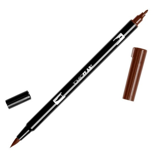 Brush pen aguarelável TOMBOW 2 pontas ABT-899 pau-brasil