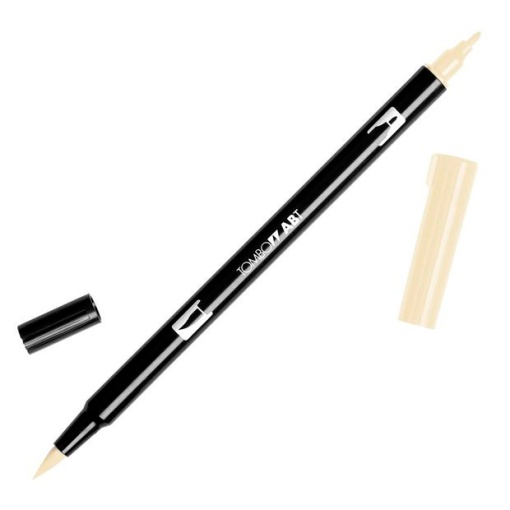 Brush Pen Aguarelável TOMBOW com 2 Pontas ABT-990 Areia Claro