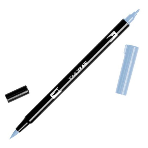 Brush Pen Aguarelável TOMBOW com 2 Pontas ABT-N60 Cinza Claro 6