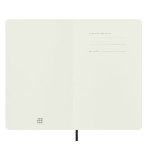 Caderno A5 pautado MOLESKINE Classic preto com elástico