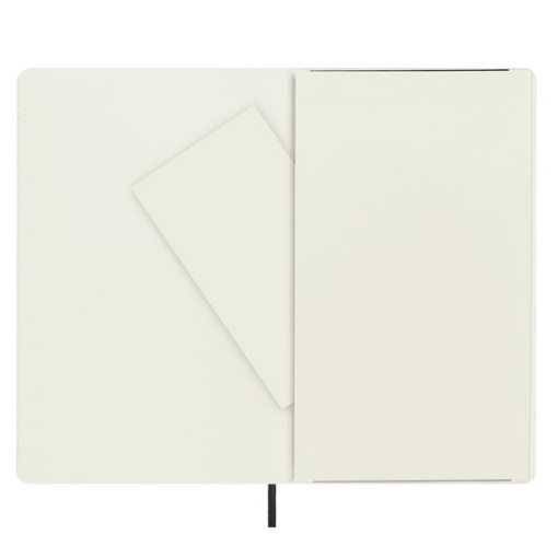 Caderno A5 pautado MOLESKINE Classic preto com elástico