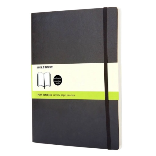 Caderno 19x25cm Liso MOLESKINE Classic Preto com Elástico