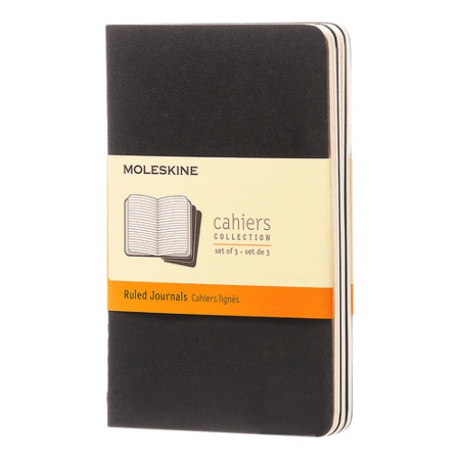 Caderno A6 Pautado MOLESKINE Preto (3 Unidades)