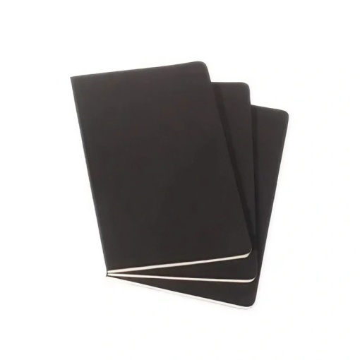 Caderno A6 liso MOLESKINE preto - 3 unidades
