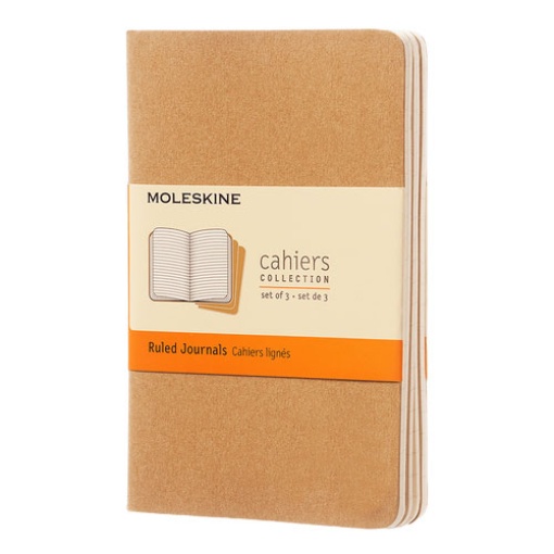 Caderno A6 Pautado MOLESKINE Kraft (3 Unidades)