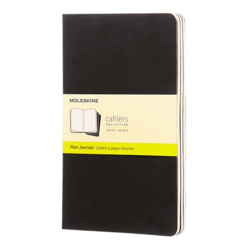 Caderno A5 Liso MOLESKINE Preto (3 unidades)