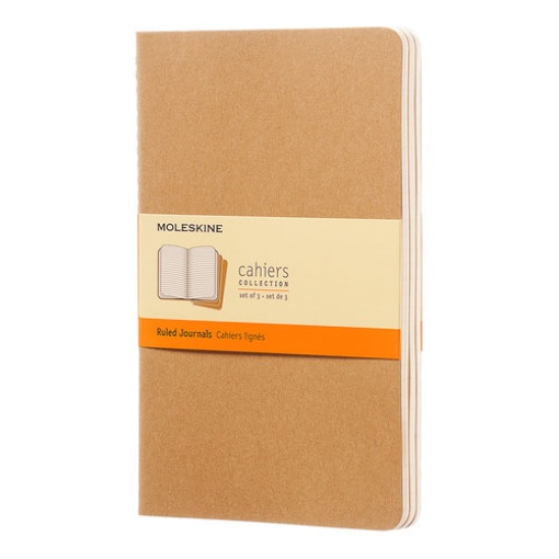 Caderno A5 Pautado MOLESKINE Kraft (3 Unidades)