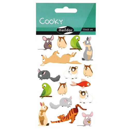 Autocolantes MAILDOR Cooky 3D animais da quinta Md560352