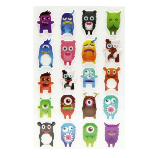 Autocolantes MAILDOR Cooky 3D monstros Md560412