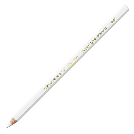 Lápis de Cor Aguarelável Caran D'ache Supracolor Soft Branco 001