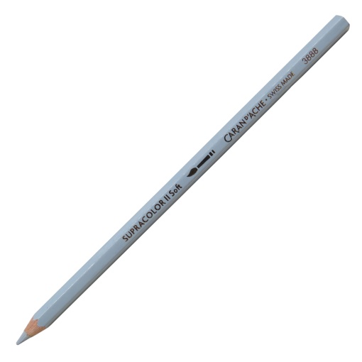 Lápis de Cor Aguarelável Caran D'ache Supracolor Soft Cinza Aço 004