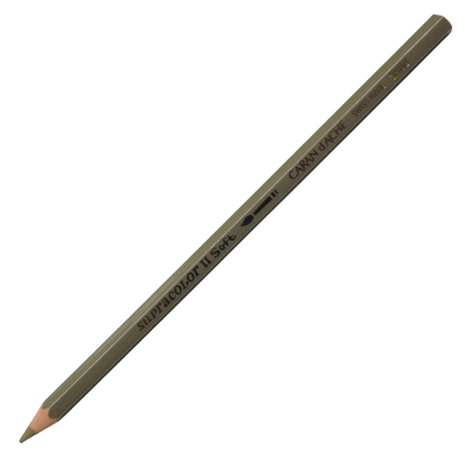 Lápis de Cor Aguarelável Caran D'ache Supracolor Soft Castanho Verde Oliva 039