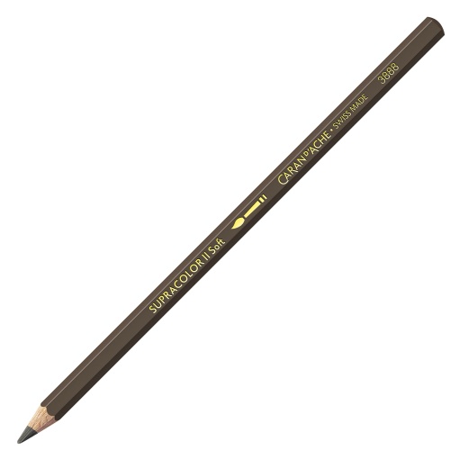 Lápis de cor aguarelável Caran d'Ache Supracolor Soft castanho escuro 049
