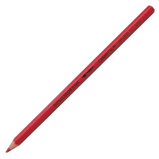 Lápis de cor aguarelável Caran d'Ache Supracolor Soft vermelho índio 075