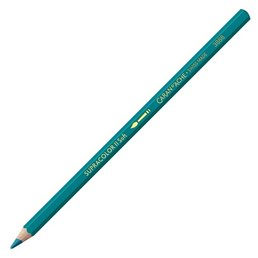 Lápis de Cor Aguarelável Caran D'ache Supracolor Soft Verde Malachite 180
