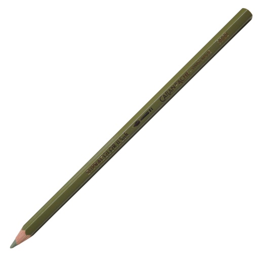 Lápis de Cor Aguarelável Caran D'ache Supracolor Soft Verde Tropa 249