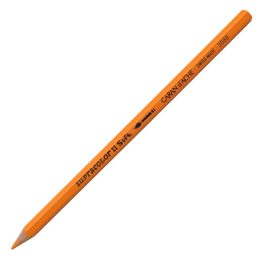 Lápis de Cor Aguarelável Caran D'ache Supracolor Soft Laranja 300