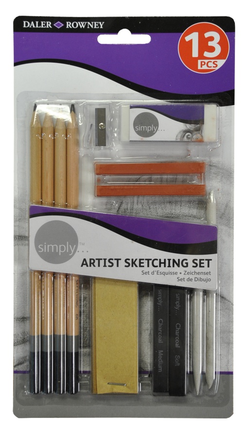 Conjunto de Desenho DALER-ROWNEY SIMPLY com 13 Peças