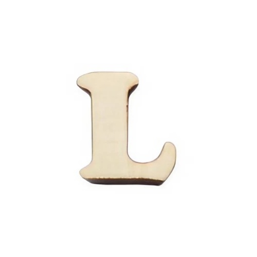 Letra de Madeira L 1,7cm com 3 unidades