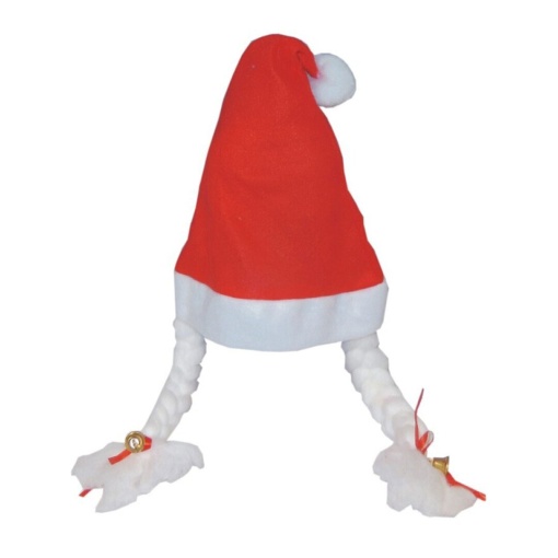 Gorro de Natal com tranças