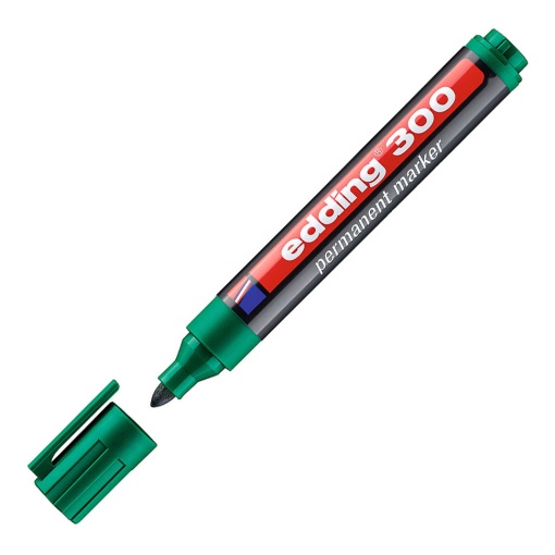 Marcador permanente EDDING 300 1,5-3mm verde