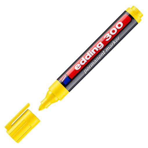 Marcador permanente EDDING 300 1,5-3mm amarelo
