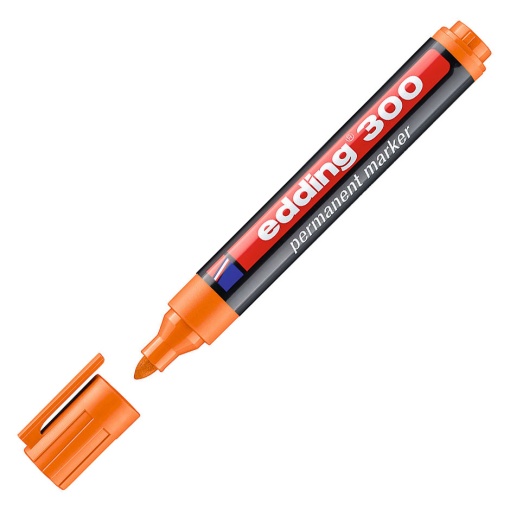 Marcador permanente EDDING 300 1,5-3mm laranja