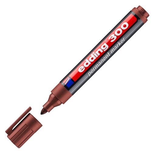 Marcador permanente EDDING 300 1,5-3mm castanho