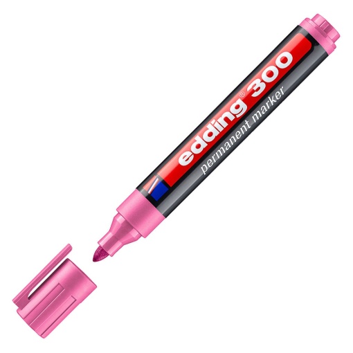 Marcador permanente EDDING 300 1,5-3mm rosa