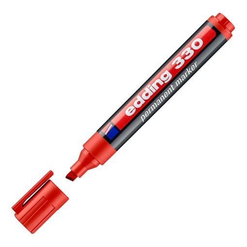 Marcador permanente EDDING 330 1-5mm vermelho