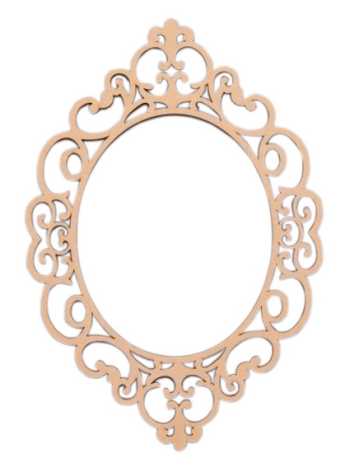 Passe-partout de Madeira Oval 15,2x22x0,3cm