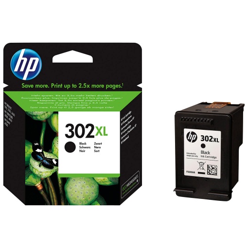 Tinteiro HP 302 XL Preto F6U68AE Officejet 3800/3830 Alta Capacidade