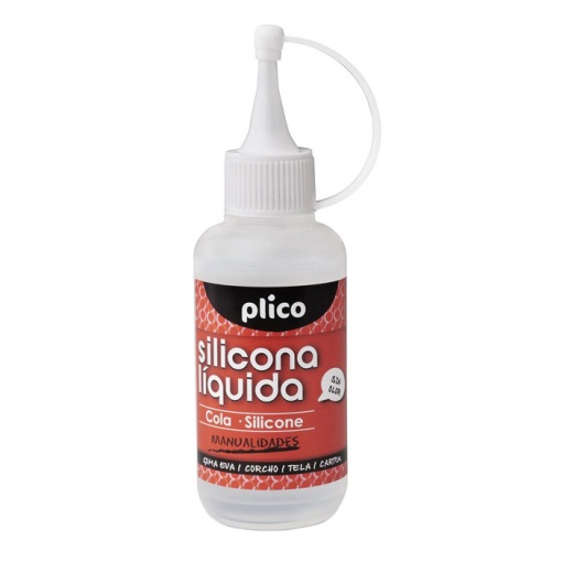 Cola de silicone cristal PLICO 100ml