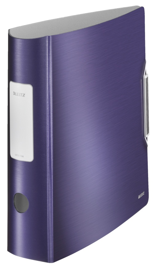 Pasta de Arquivo LEITZ Active Style A4 Comercial lombada de 80mm 2 Argolas Azul