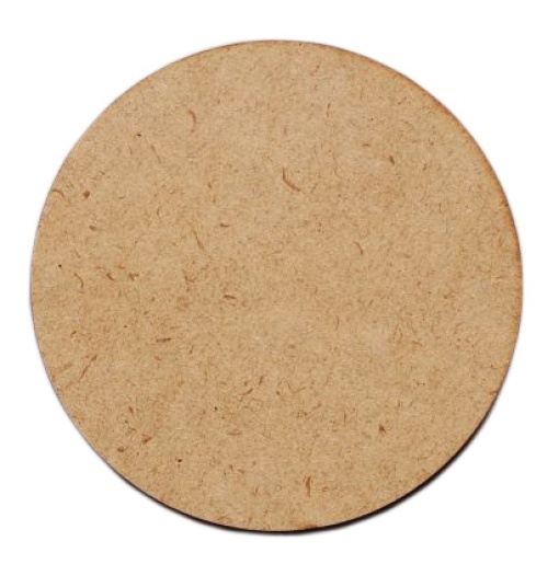 Base de Madeira MDF Redonda 8x0,3cm