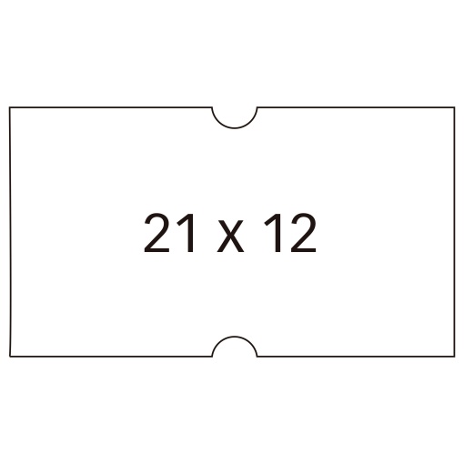Etiquetas para Etiquetadora Removíveis APLI 21x12mm Branco 6 Rolos com 1000