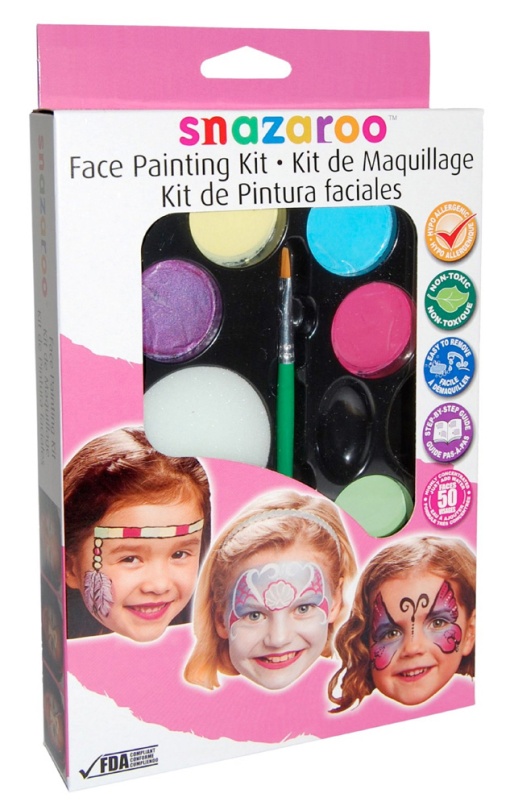 Pintura Facial SNAZAROO Kit Maquilhagem Rosa