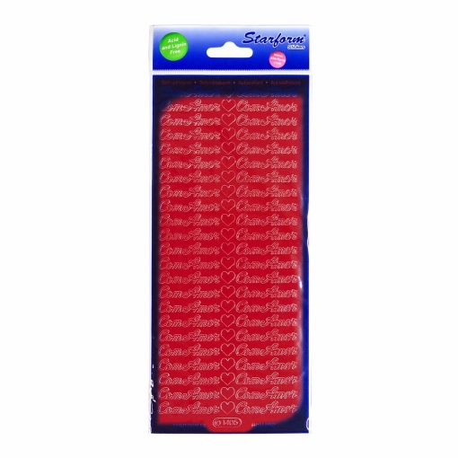 Autocolantes STARFORM Com Amor Vermelho